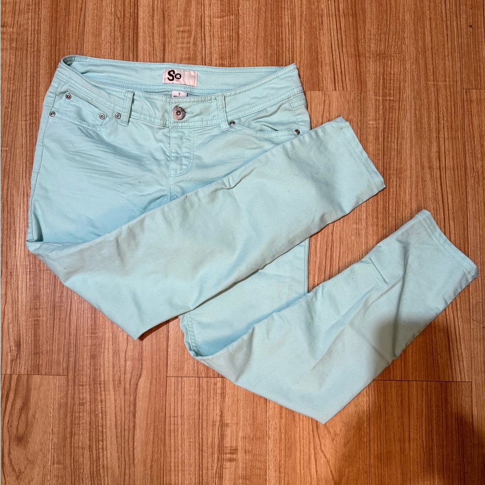 SO Women's Sky Blue Skinny Jeans
